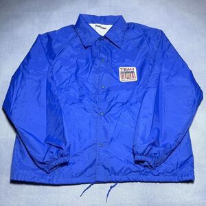 Vintage 1990s Team USA‎ American Football Snap Button Windbreaker Jacket Size XL